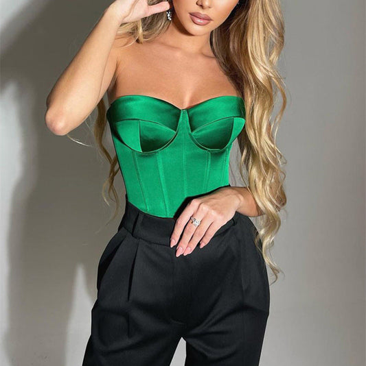 Solid Color Slim Tube Top