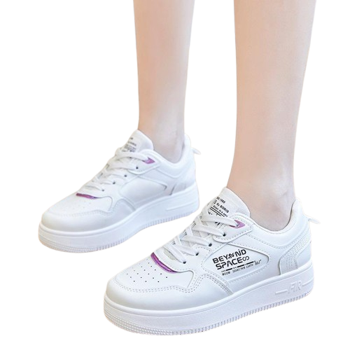 White Casual Sport Sneakers