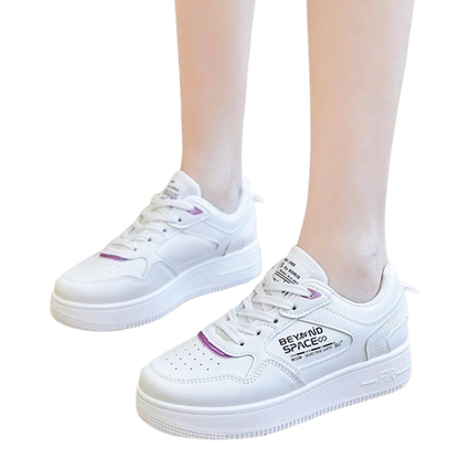 White Casual Sport Sneakers