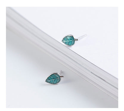 Wanying Jewelry Drop Glaze Leaf Earrings Women